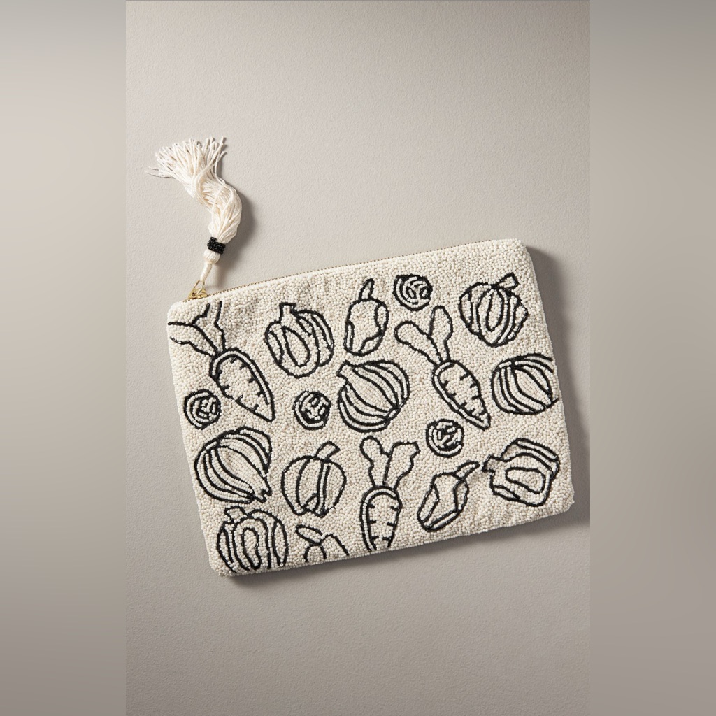 Anthropologie Fiona Beaded Pouch